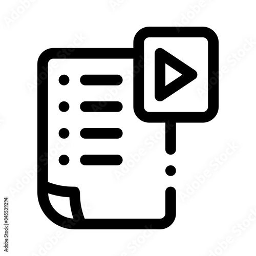 playlist line icon