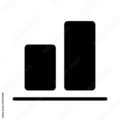Vertical bottom alignment icon from user interface collection Thin linear Vertical bottom alignment icon, Line, Solid, Flat Line, Suitable for Web Page, Mobile App, UI, UX design