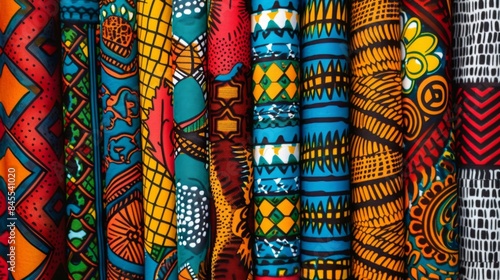 Vibrant African Fabric Patterns © Julia Jones