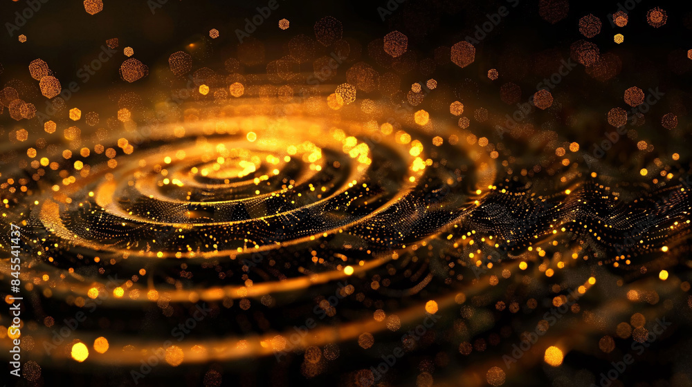 Abstract light three-dimensional luminous particles technology sense KV main visual background Abstract light three-dimensional luminous particles technology sense KV main visual background