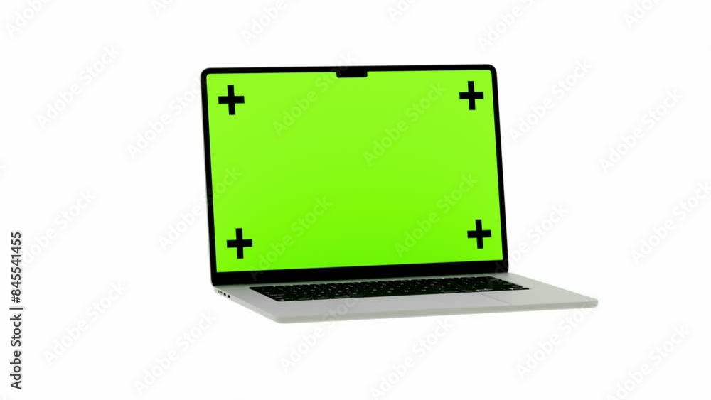 Animation of a laptop on a white background with an alpha channel Render 3D. Animation of a laptop on a white background with an alpha channel Render 3D.
