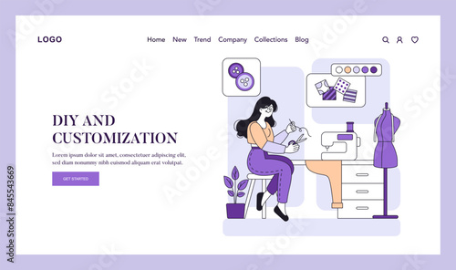 personalization. Flat Vector Illustration