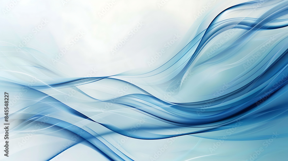 Tranquil Blue and White Abstract Flowing Lines Background Tranquil Blue and White Abstract Flowing Lines Background