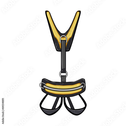rock climbing harnesses cartoon. climber equipment, rope work, gear sport rock climbing harnesses sign. isolated symbol vector illustration