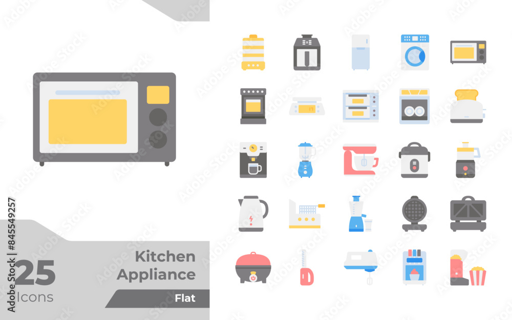 Kitchen Appliance Flat Icons Kitchen Appliance Flat Icons