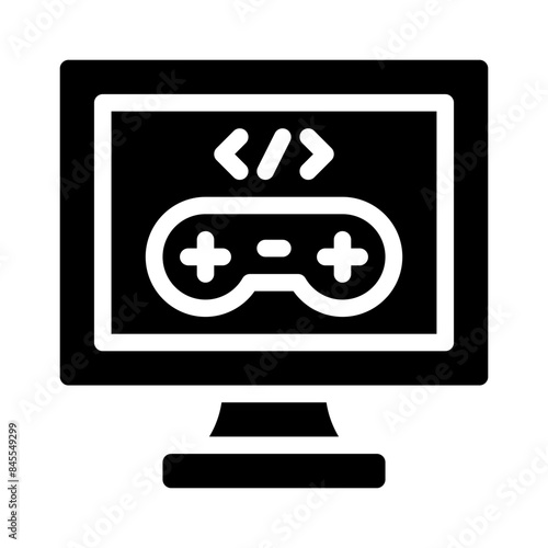 game development glyph icon