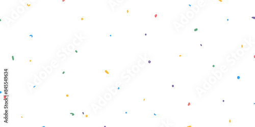 Abstract background with hand drawn colorful dots.
