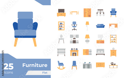Furniture Flat Icons