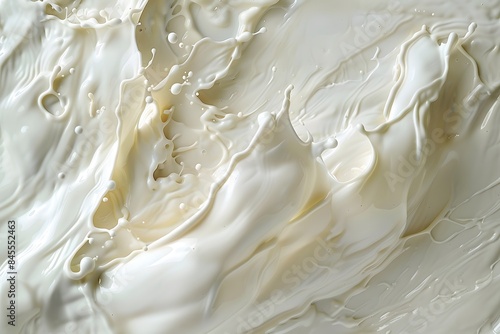 Abstract Milk Splash Background