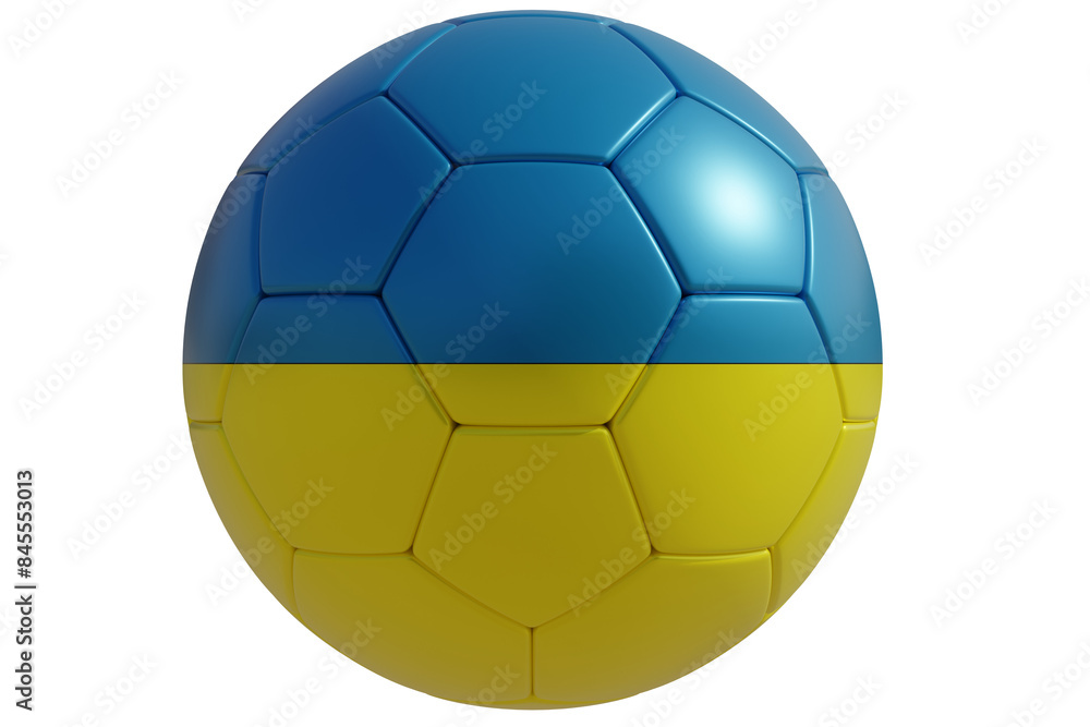 Football ball with ukranian flag isolated on white transparent. Soccer in Ukraine Football ball with ukranian flag isolated on white transparent. Soccer in Ukraine