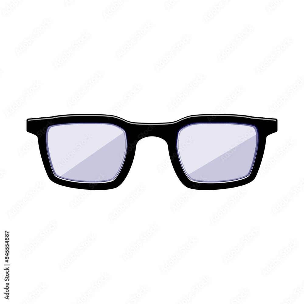 eye geek glasses cartoon. retro frame, black fashion, silhouette optic eye geek glasses sign. isolated symbol vector illustration eye geek glasses cartoon. retro frame, black fashion, silhouette optic eye geek glasses sign. isolated symbol vector illustration