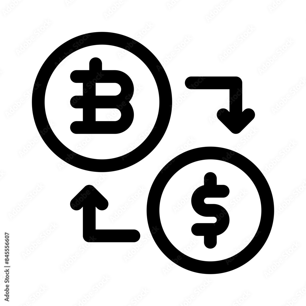 exchange line icon exchange line icon