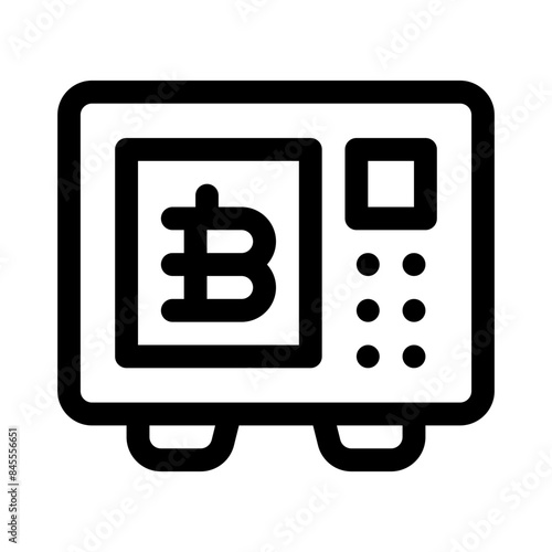 safebox line icon