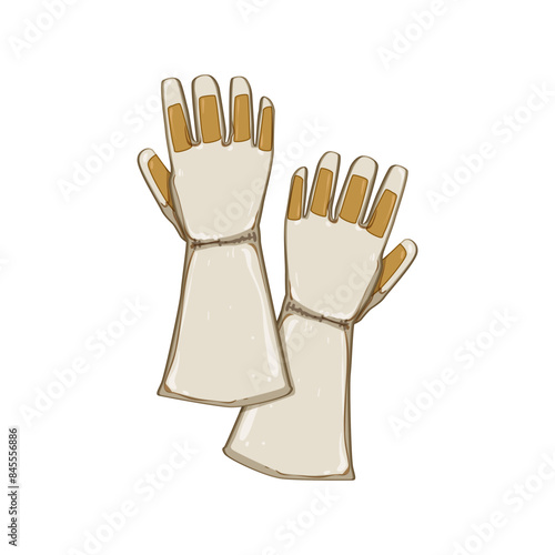 safety gloves welding cartoon. work industry, construction arc, iron weld safety gloves welding sign. isolated symbol vector illustration