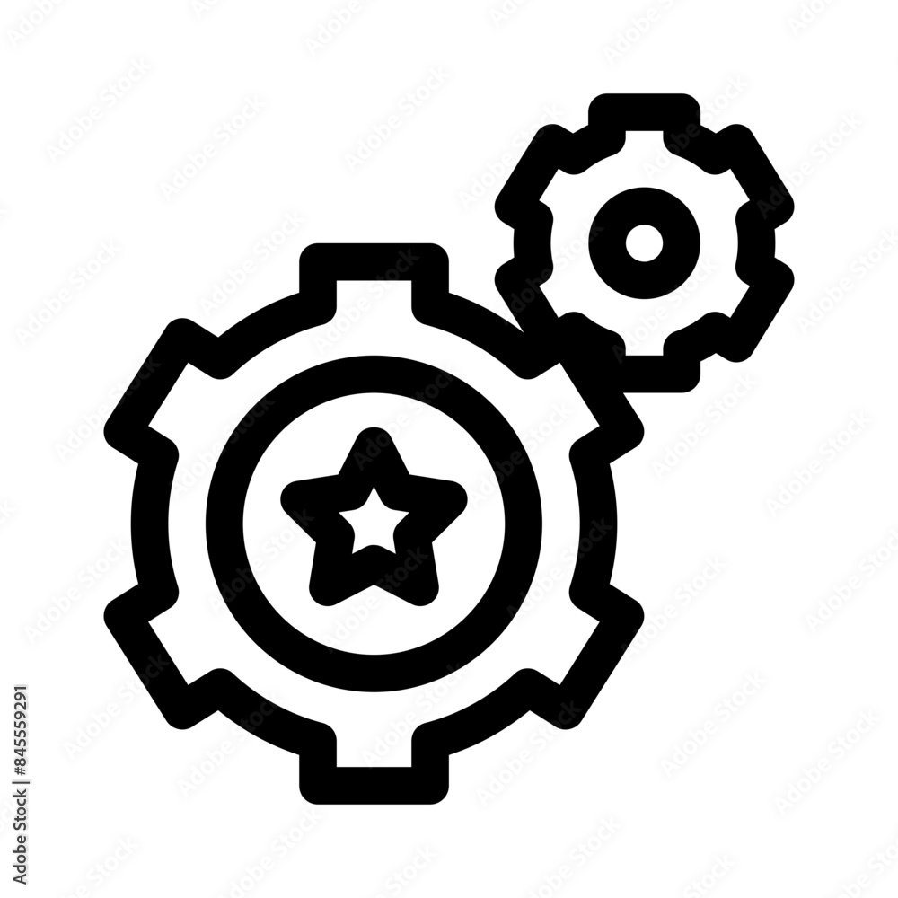 gears line icon gears line icon