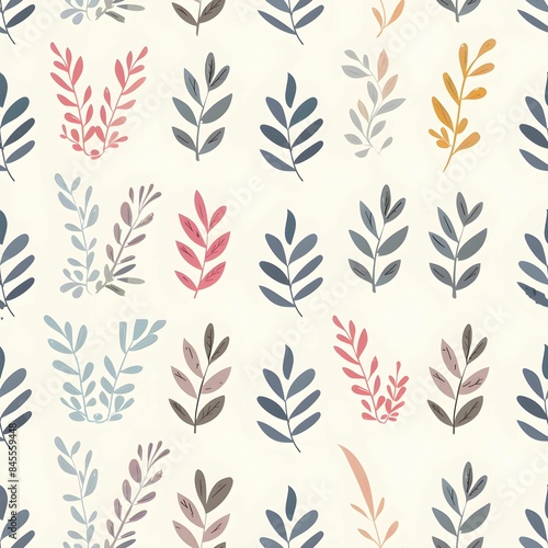 seamless pattern with leaves