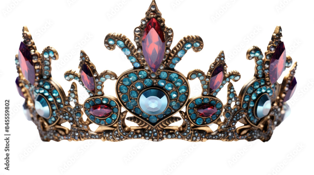 ancient queen crown on a white background ancient queen crown on a white background