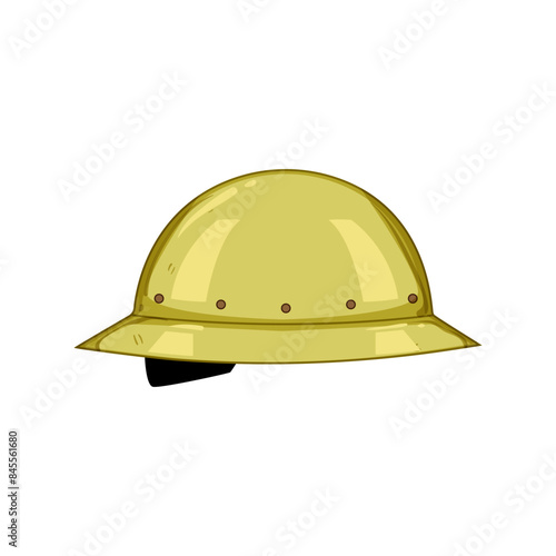 helmet hard hat cartoon. safety work, engineer worker, cap safe helmet hard hat sign. isolated symbol vector illustration