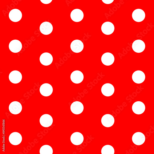 red polka dots pattern