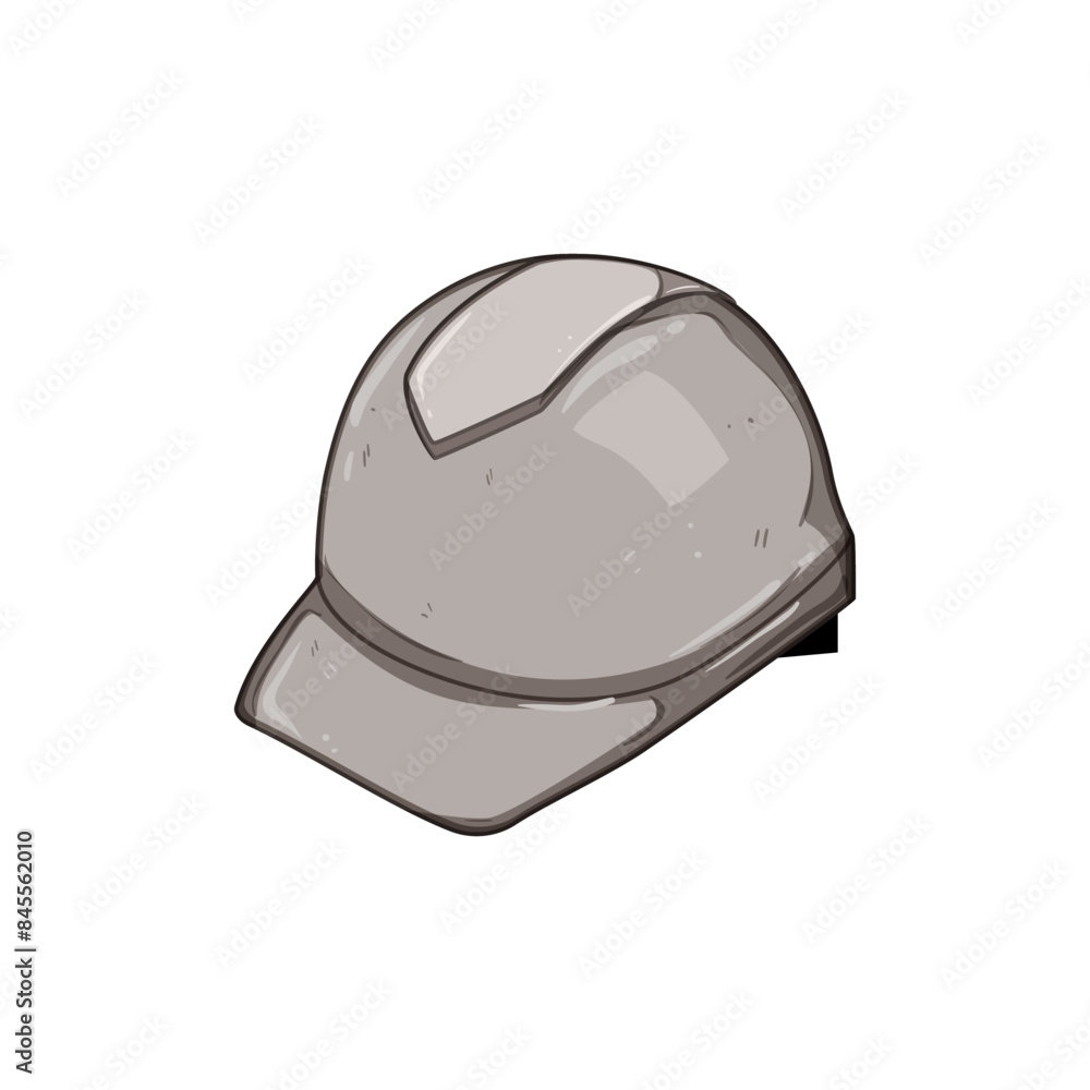 work hard hat cartoon. engineer worker, cap safe, builder industry work hard hat sign. isolated symbol vector illustration