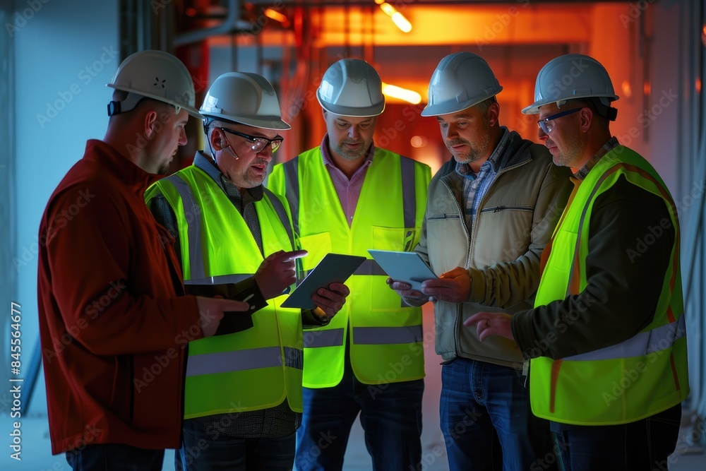 Engineering Professionals Using Tablet for Project Engineering Professionals Using Tablet for Project