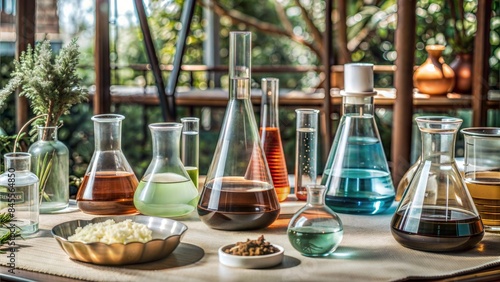 chemical laboratory glassware's hero section photo