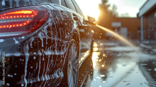 Fluffy Towel Finish: Indoor Car Wash Excellence photo