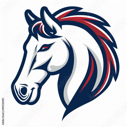 horse mascot logo vector illustration