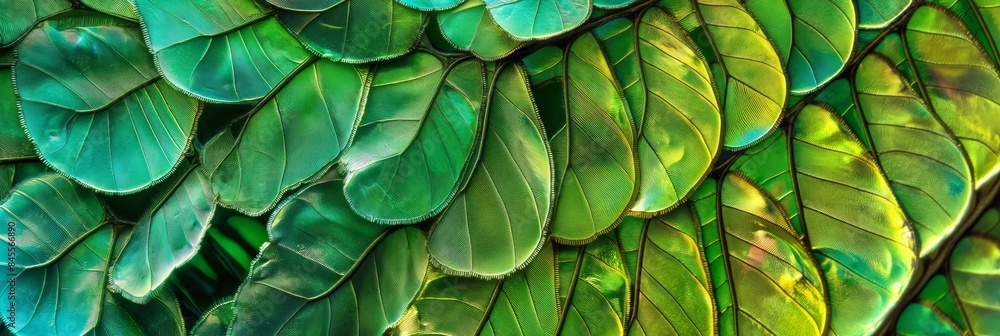 Fototapeta premium Vibrant close-up green natural pattern. Nature abstract background