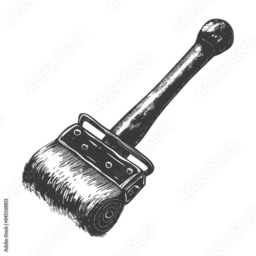 paint roller full body with engraving style