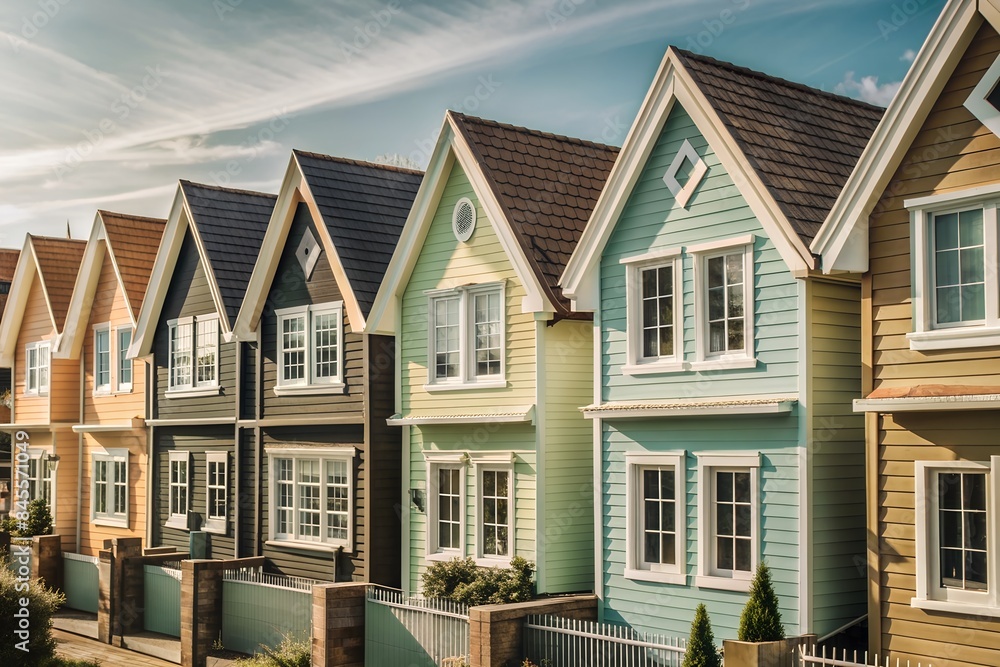 house, buildings colors residential UK