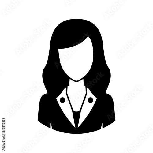 vector icon of profile, avatar, user, female avatar