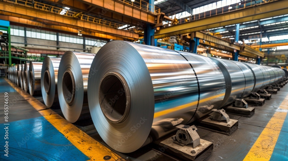 Metal Roll Manufacturing Facility Inside View Metal Roll Manufacturing Facility Inside View