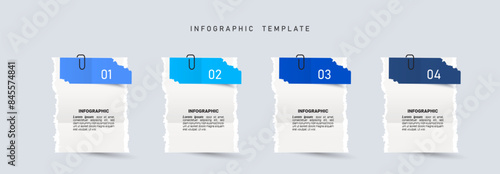 Presentation business infographic template vector.