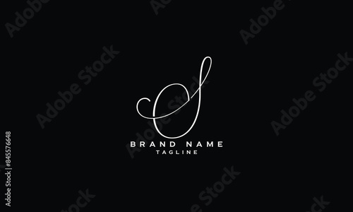 ES, SE, Abstract initial monogram letter alphabet logo design