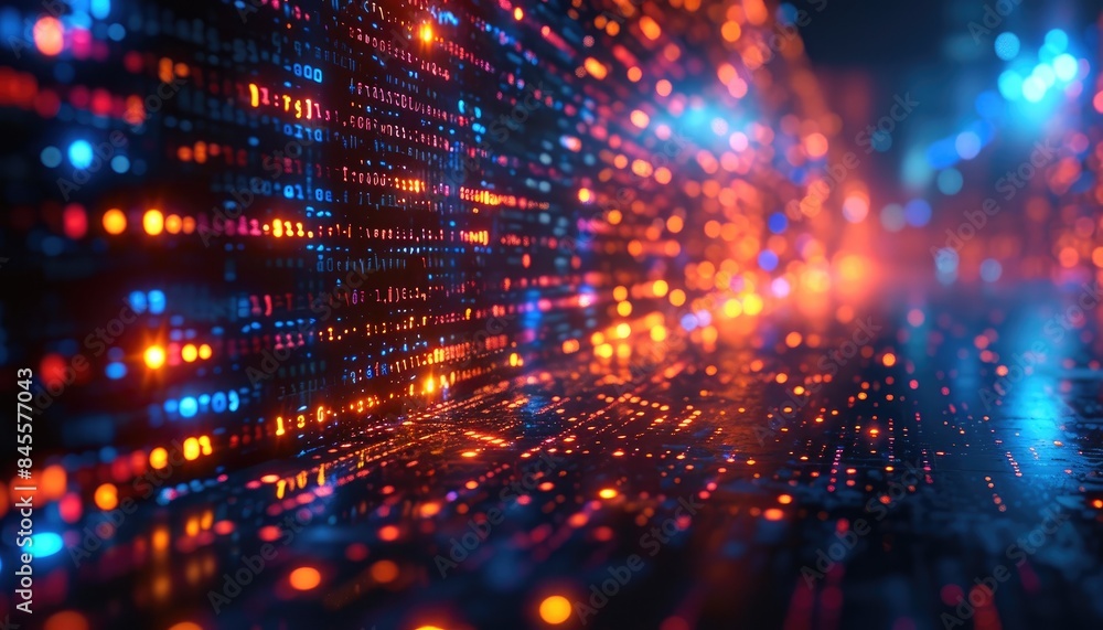 Tech Wave: Abstract Coding Motion Tech Wave: Abstract Coding Motion