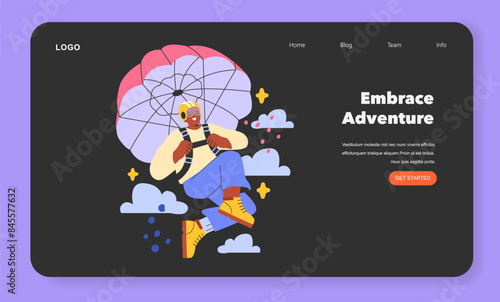 YOLO concept Flat Vector illustration.