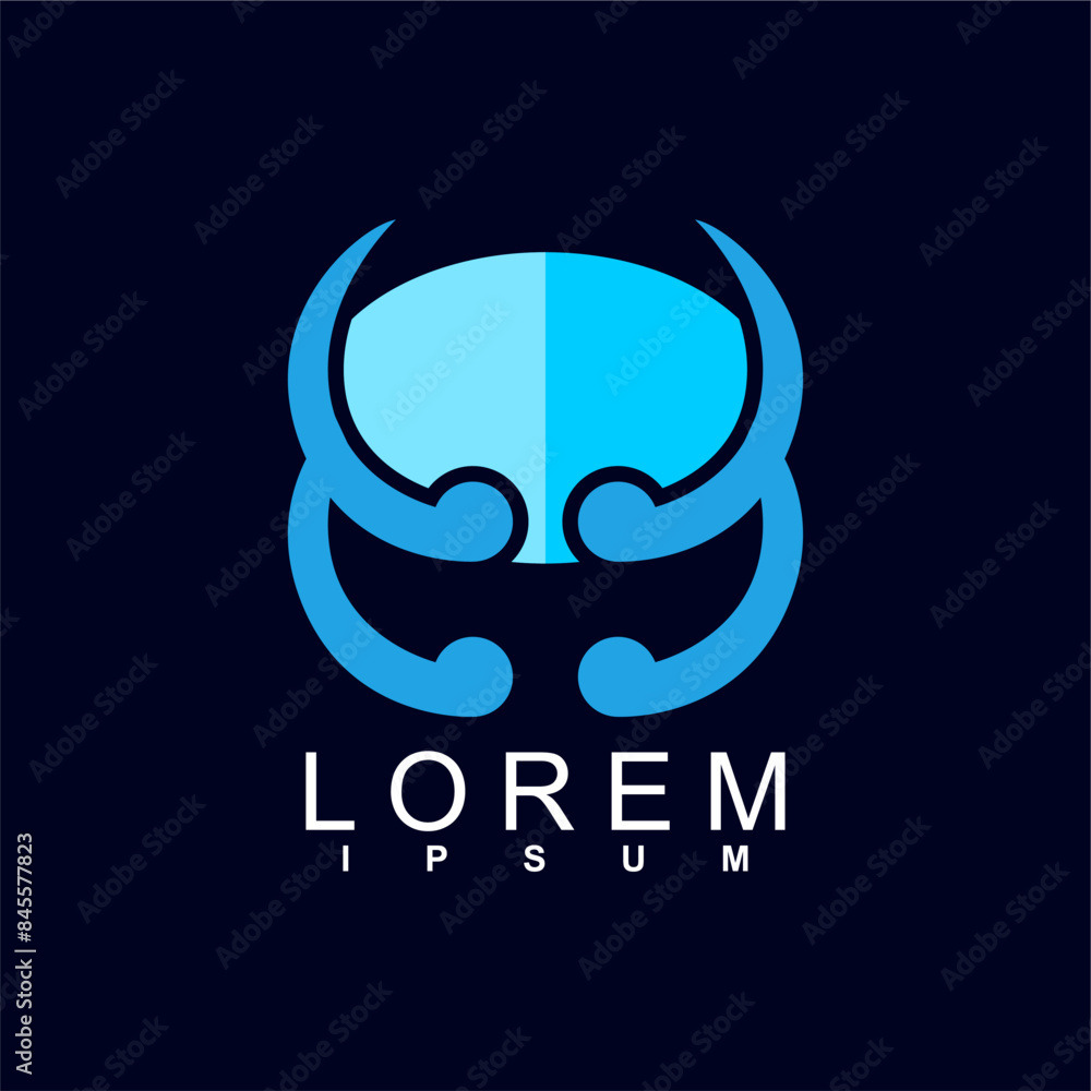 Fototapeta premium abstract logo design. unique and characterful, geometric abstract logo