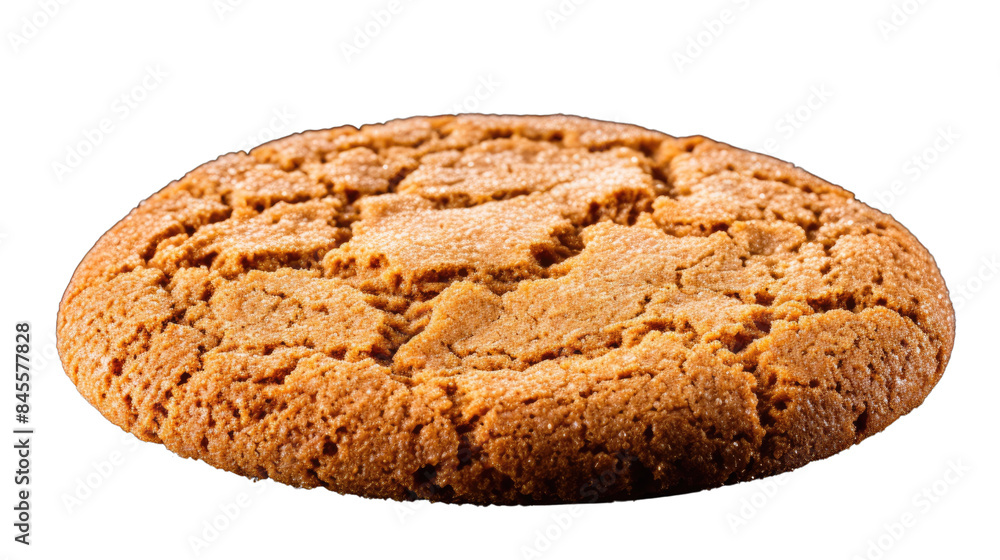 Photograph of a single ginger snap cookie