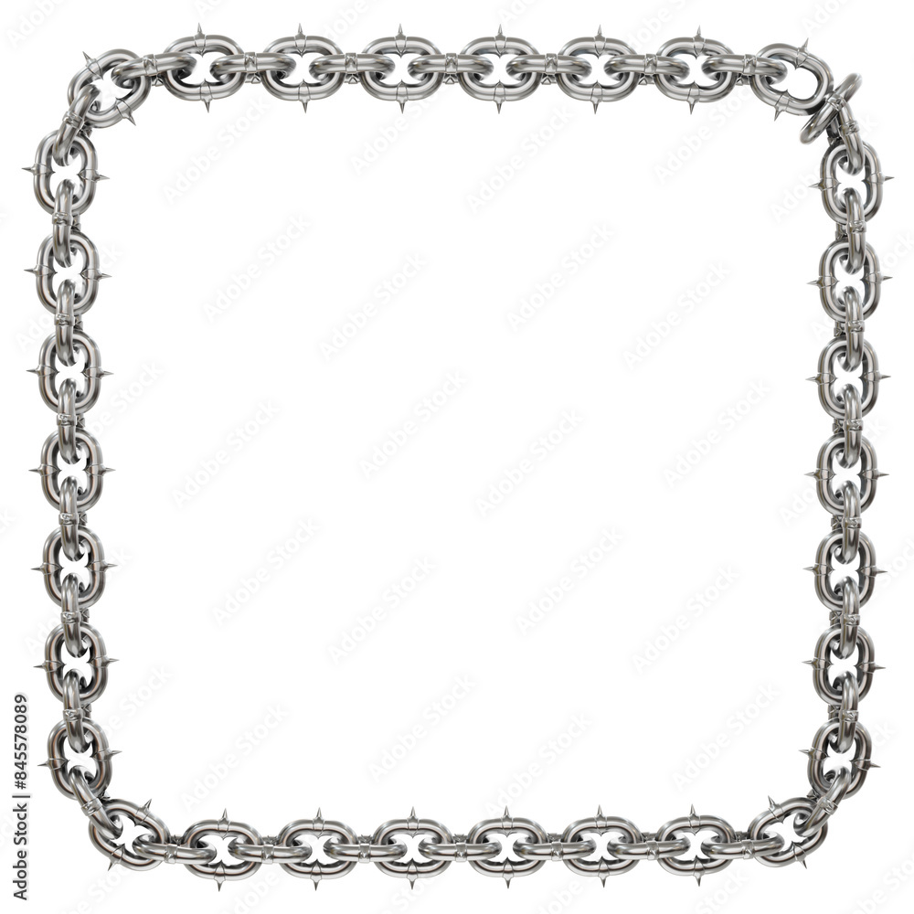 3D illustration showcases a captivating element: sharp-tipped gold chains intertwining to form a luminous square, symbolizing strength, unity, and timeless connections (transparent background). 3D illustration showcases a captivating element: sharp-tipped gold chains intertwining to form a luminous square, symbolizing strength, unity, and timeless connections (transparent background).