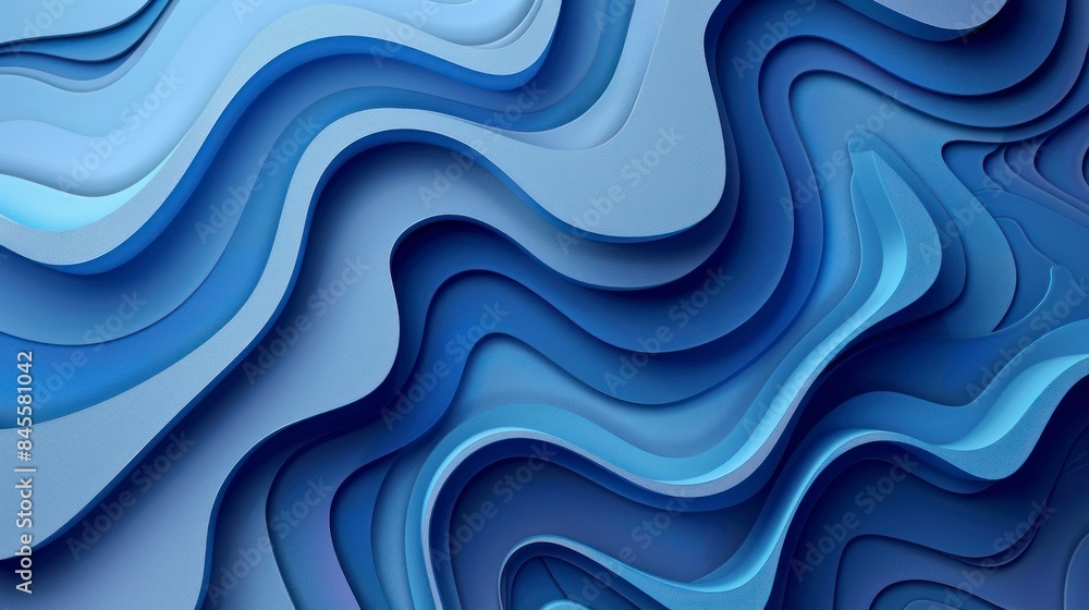 Abstract representation of ocean waves in gradient blues, ideal for tranquil yet engaging visual projects. Abstract representation of ocean waves in gradient blues, ideal for tranquil yet engaging visual projects.