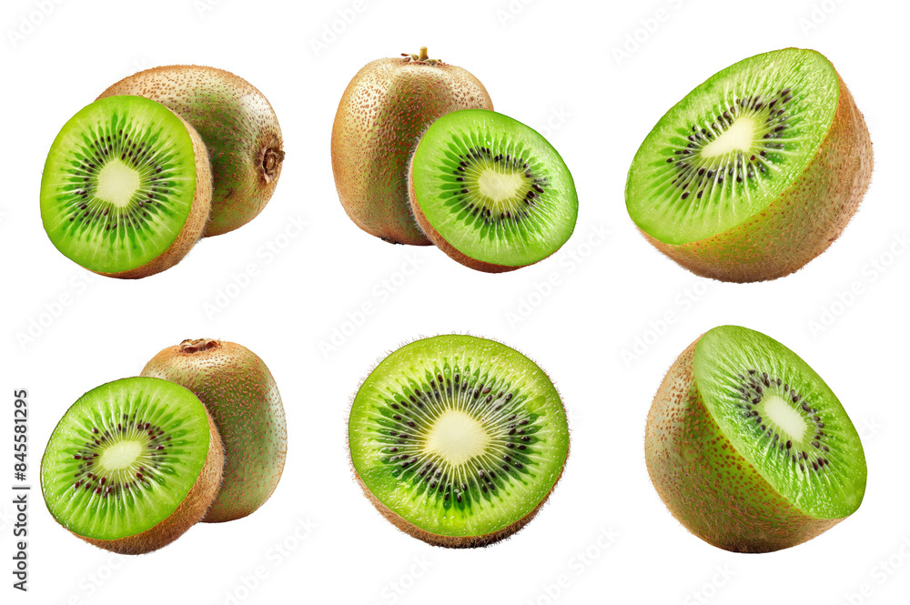 Kiwi Collection Bundle Set Isolated on a Transparent Background Kiwi Collection Bundle Set Isolated on a Transparent Background