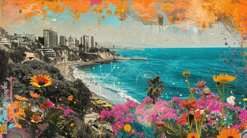 Beaches and Music Festival of Viña del Mar Art Collage

 photo