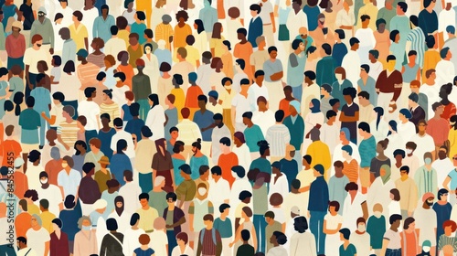 Colorful paper people forming a cohesive whole, emphasizing diversity and cooperation.