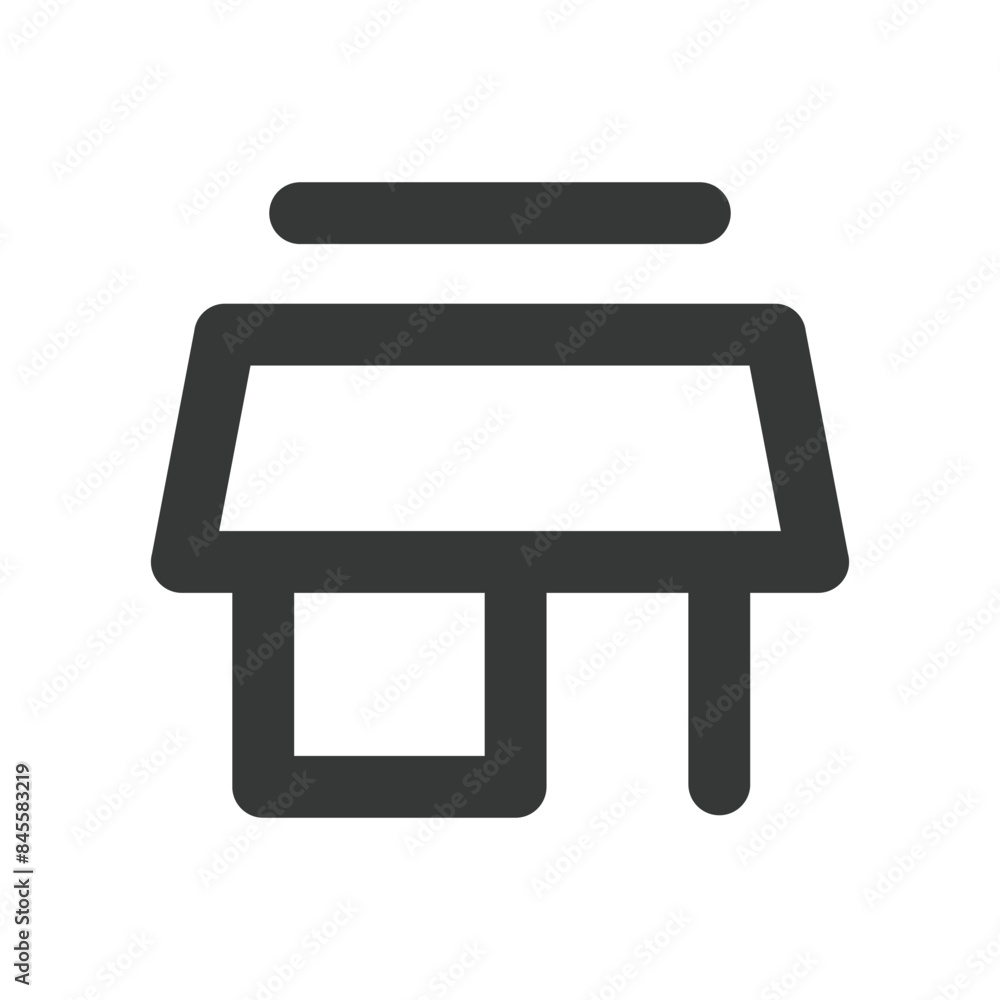 vector illustration of shop icon, online shop. shop flat black elegant line drawing vector illustration of shop icon, online shop. shop flat black elegant line drawing