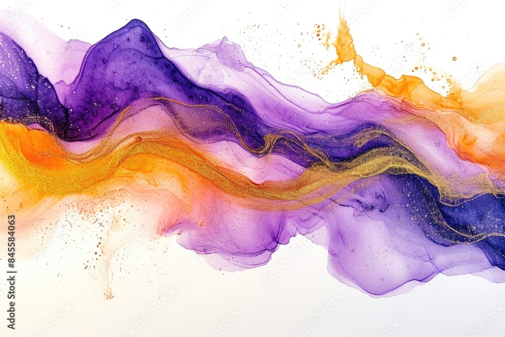 Twilight Symphony: Alcohol Ink Symphony in Colors