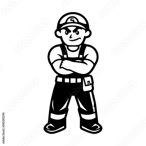 Wallpaper Mural worker engineer with helmet Torontodigital.ca