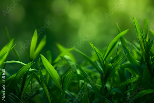 Lush Green Heart-Shaped Leaves Filling Frame in Nature Backdrop