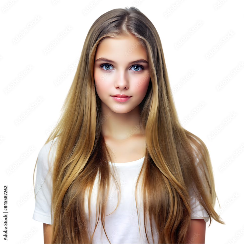 Beautiful woman with natural makeup