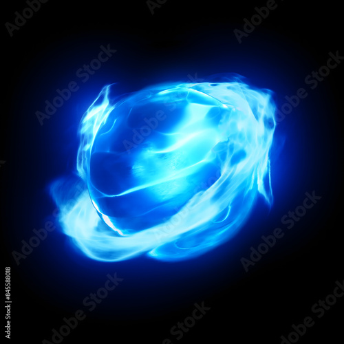 Obraz na plátně Fx blue Energy Ball Effect